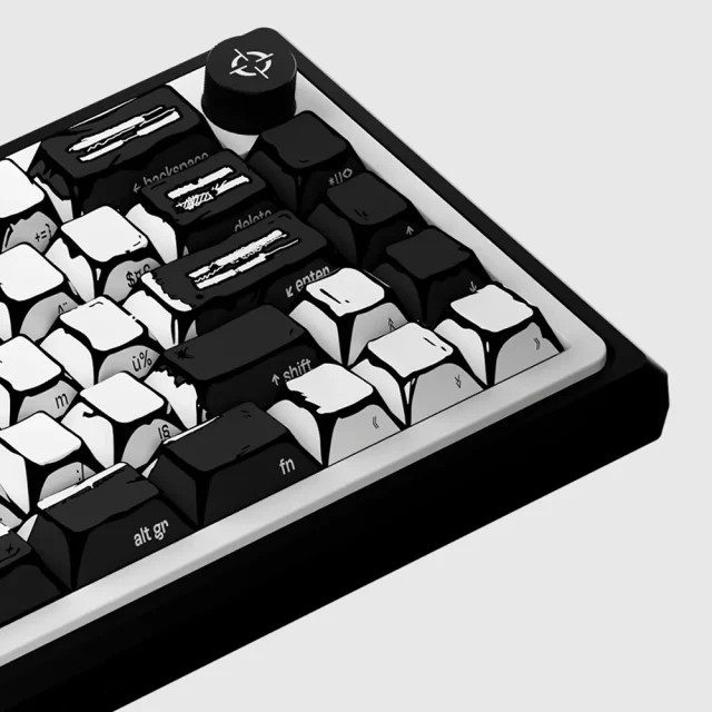 Clavier Magnétique 65% - Celshading Blanc