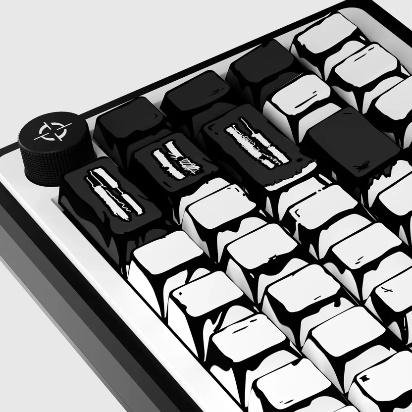 Clavier Magnétique 65% - Celshading Blanc