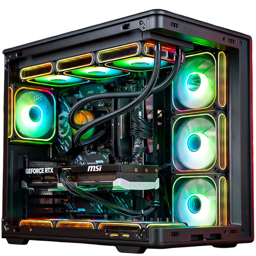 PC Mountain GEFORCE RTX™ 5080 (AMD Ryzen™ 9 9900X3D, NVIDIA® GeForce RTX™ 5080, SAMSUNG 990 Pro - 1To)