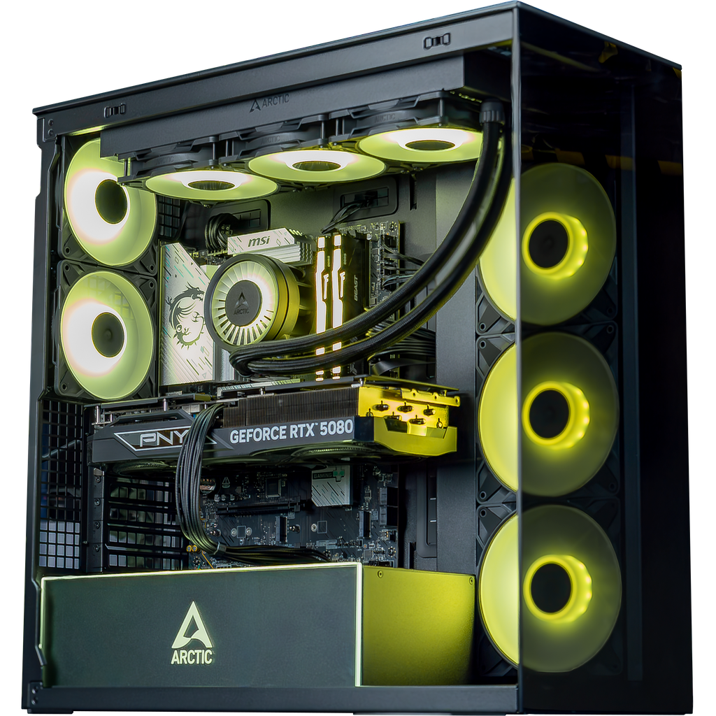 PC Arctic GEFORCE RTX™ 5080 (Samsung SSD 990 Pro 1To, ARCTIC Xtender Black, Intel® Core™ Ultra 7 270K Plus)