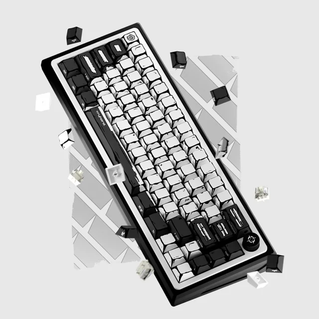 TRYHARD Clavier Magnétique 65% - Celshading Blanc