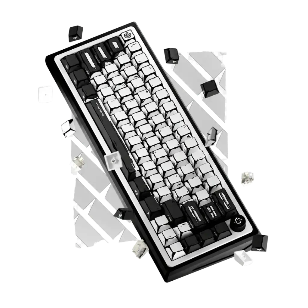 TRYHARD Clavier Magnétique 65% - Celshading Blanc