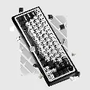 TRYHARD Clavier Magnétique 65% - Celshading Blanc