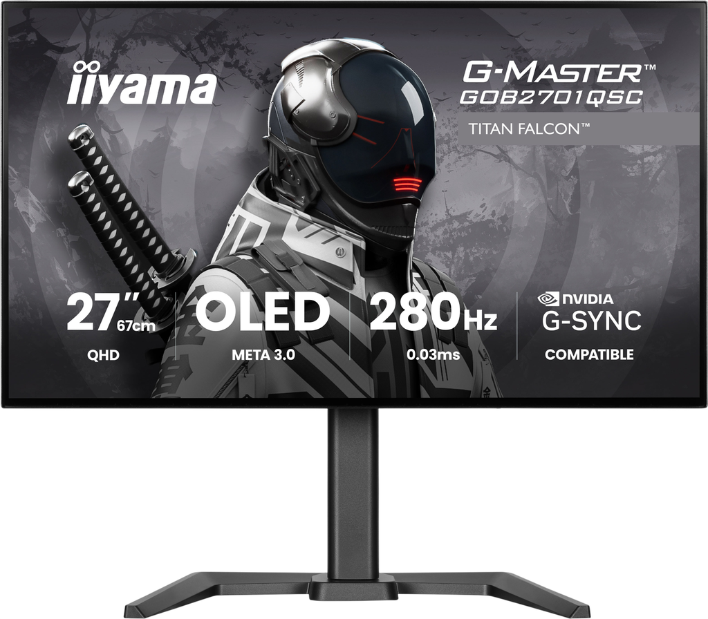 IIyama G-Master Titan Falcon 27" / 280Hz / QHD / Tandem OLED / Plat - pc-scherm