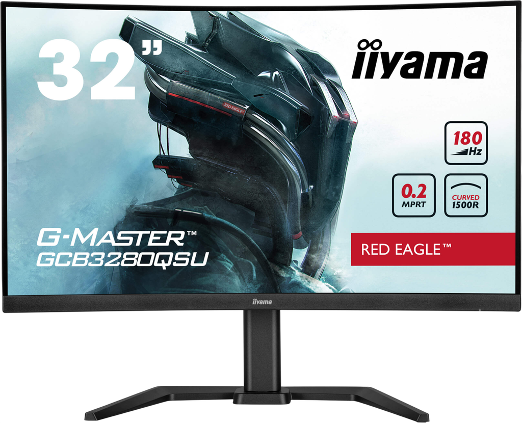 IIyama G-Master Red Eagle 32" / 180Hz / QHD / VA / Plat - Écran PC