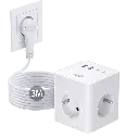 Cube Multiprise 8-in-1 - Wit