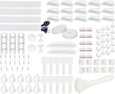SOULWIT - Complete kabelmanagementkit - 200 stuks - Wit