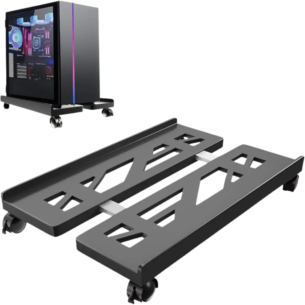  Mujiluxe - Adjustable mobile support for PC tower
