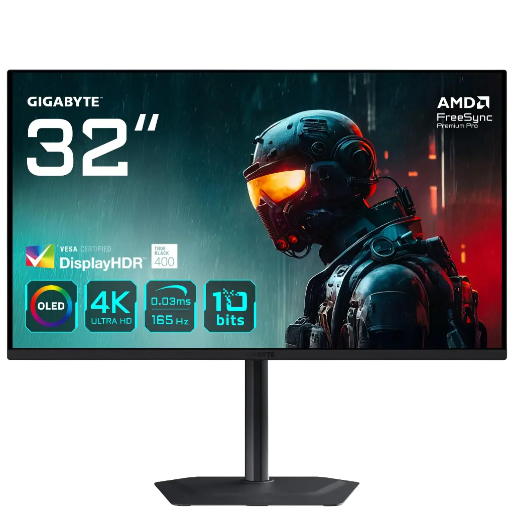GIGABYTE MO32U 32" 4K UHD QD-OLED 165Hz - Écran Gaming