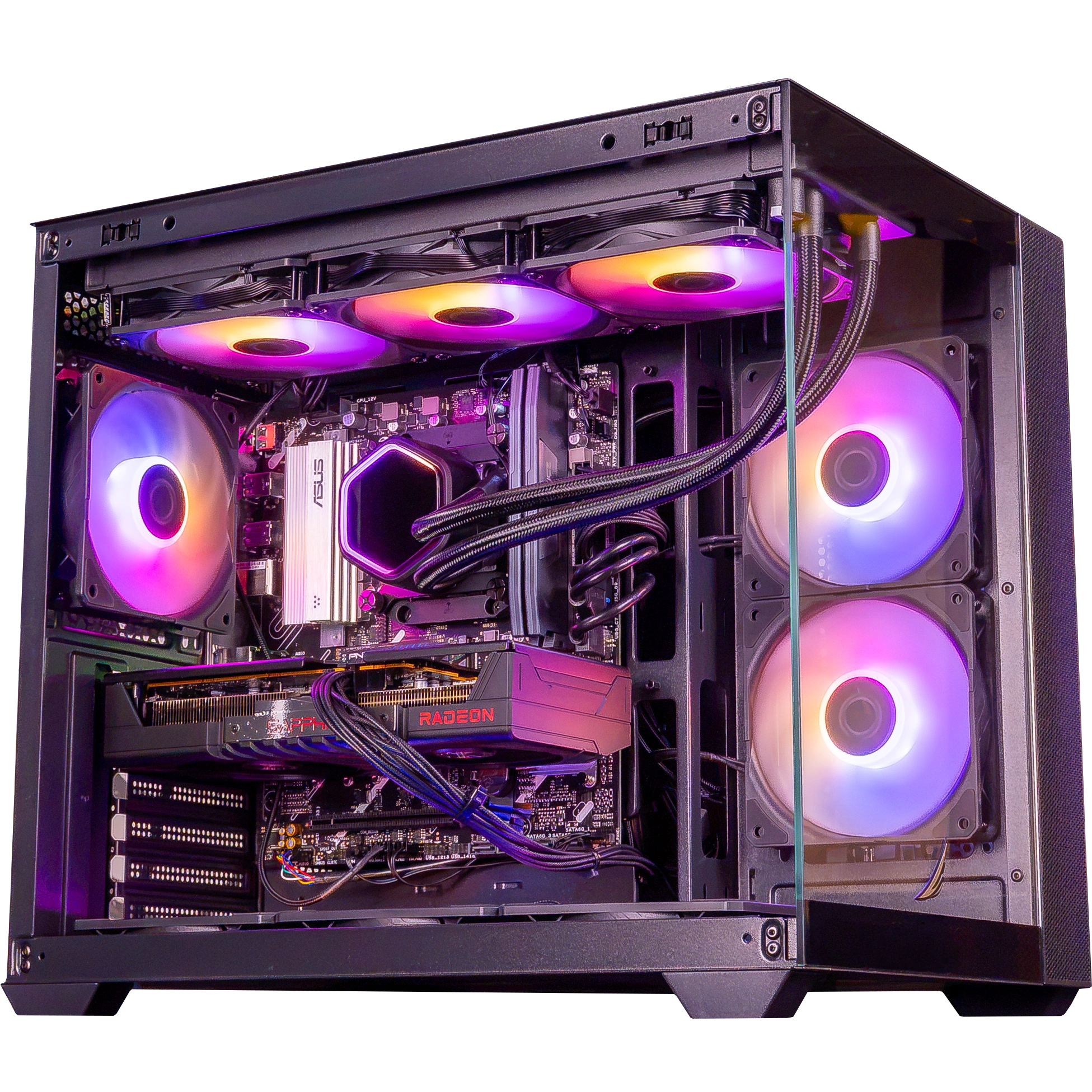 PC Rift Radeon™ RX 9060 XT 16GB (AMD Ryzen™ 5 7500F, 32GB DDR5, H600 FlowUP)