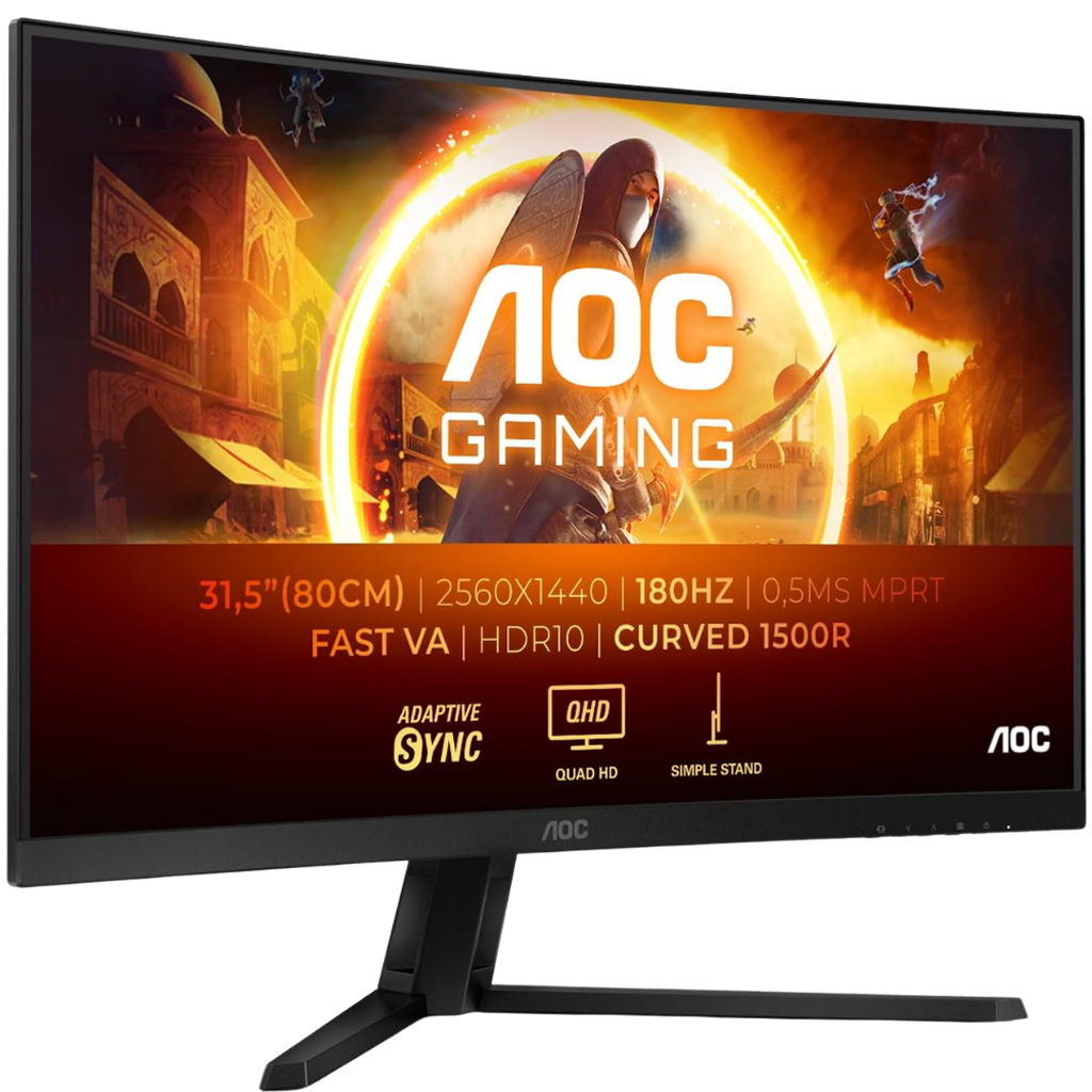 AOC 32" / 180Hz / QHD / Fast VA / Curved - PC Monitor
