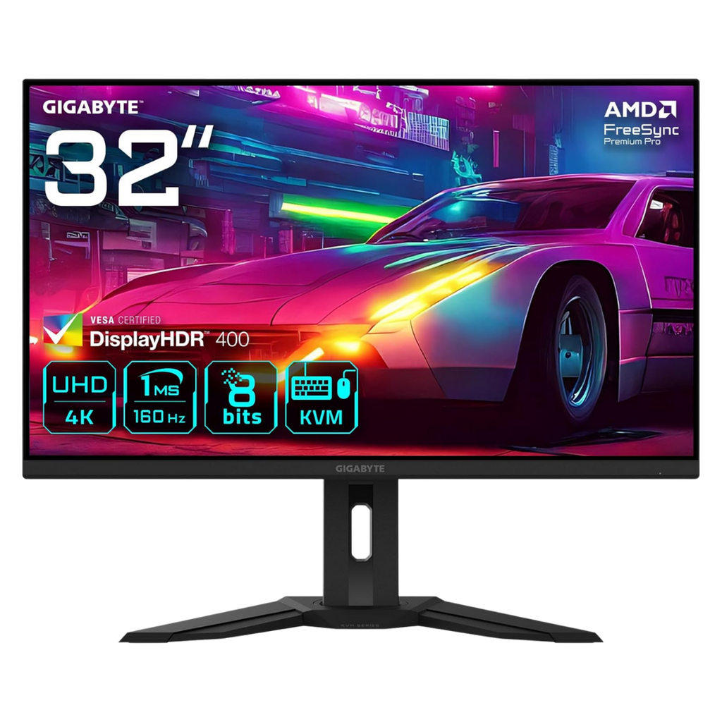 GIGABYTE 32" / 160Hz / UHD / IPS / Plat - Écran PC