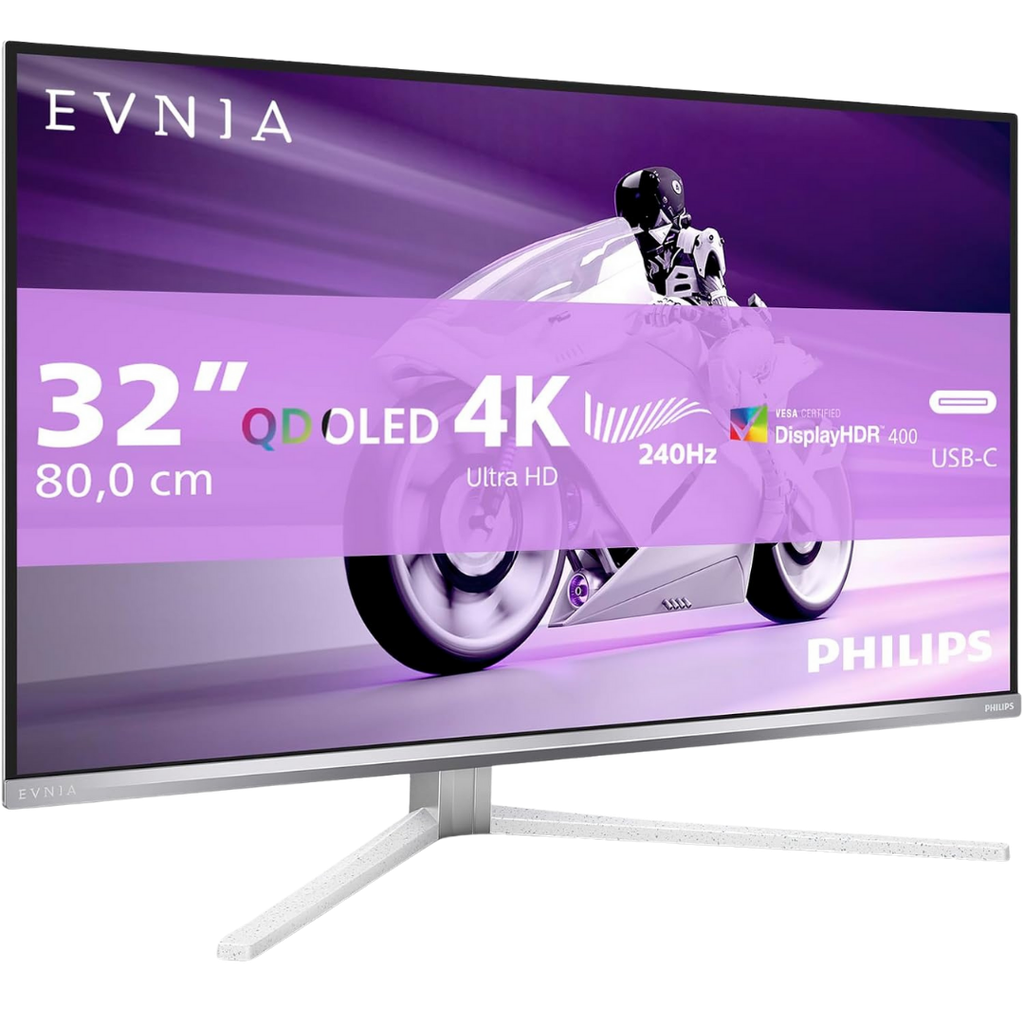 PHILIPS EVNIA 32" / 240Hz / UHD / QD-OLED / Plat - Écran PC
