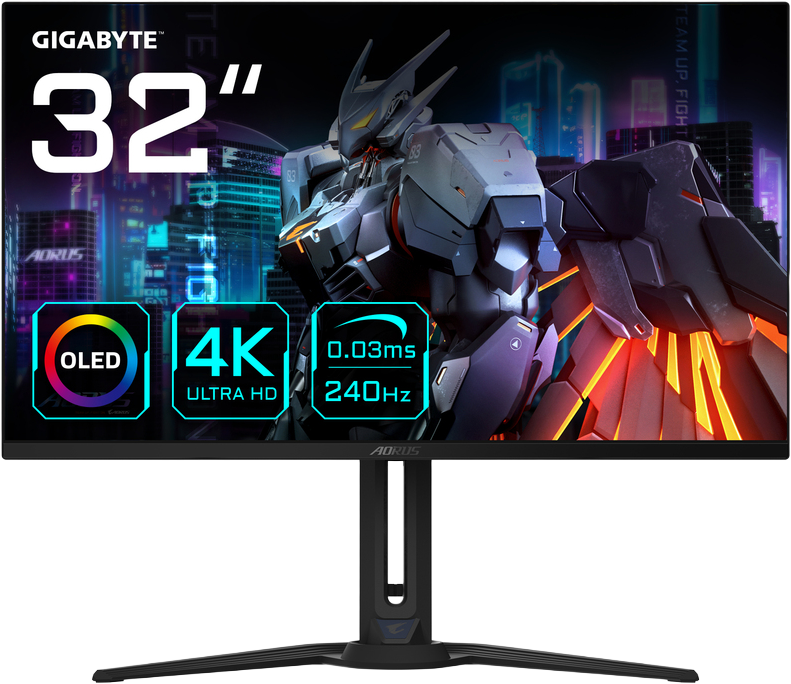 AORUS 32" / 240Hz / UHD / QD-OLED / Flat