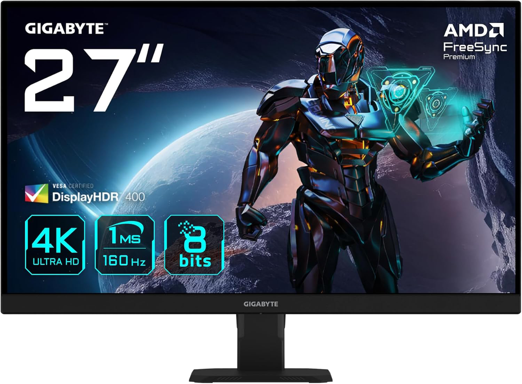 GIGABYTE 27" / 160Hz / UHD / SS IPS / Flat