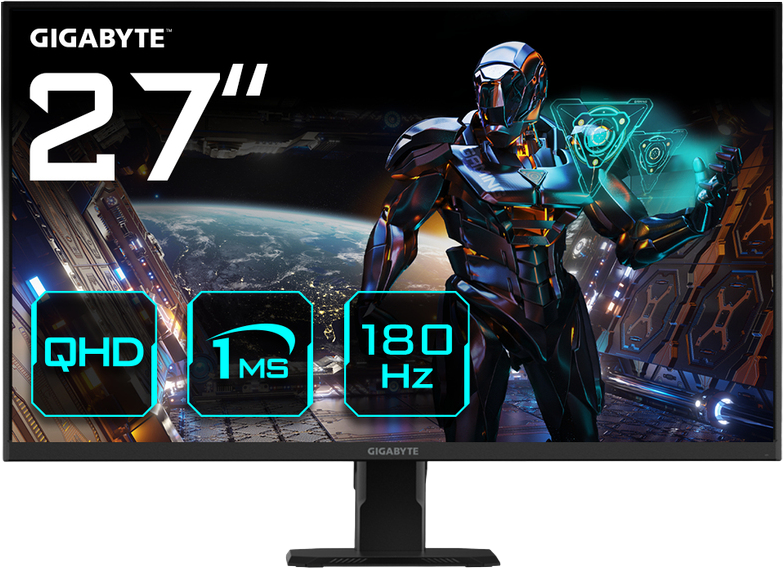 GIGABYTE 27" / 180 Hz / QHD / SS IPS / Vlak