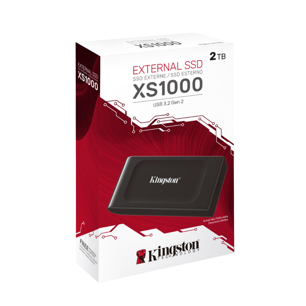 KINGSTON XS1000 SSD externe USB 3.2 Gen 2 - 2To - Black