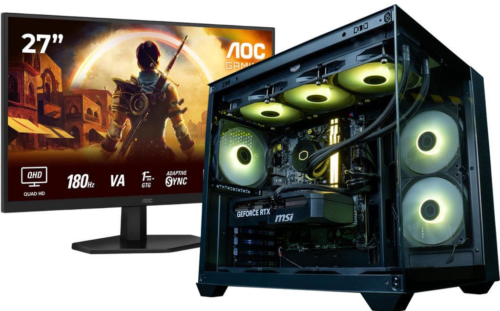 Esport Pack : PC Fuego + AOC 27" / 180Hz / QHD / Fast VA