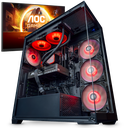 STARTER PACK FLOWUP – PC ANTI-CRISE + AOC 24" / 180Hz / FHD / IPS / Flat - Écran PC