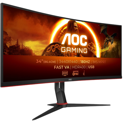 [CU34G2XP] AOC 34" / 180hz / WQHD / VA / Curved - PC Monitor