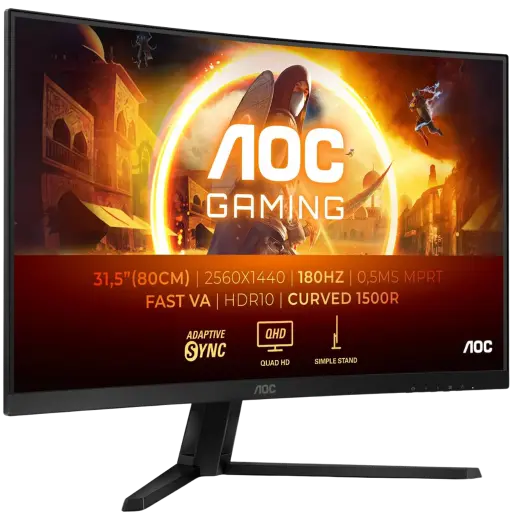 [CQ32G4VE] AOC 32" / 180Hz / QHD / Fast VA / Gebogen - Monitor