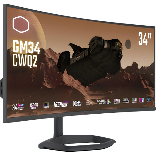 [CMI-GM34-CWQ2-EK] COOLER MASTER 34" / 180Hz / WQHD / VA / Incurvé - Écran PC
