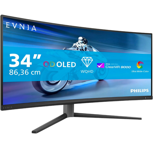 [34M2C6500] PHILIPS EVNIA 34" / 175Hz / WQHD / QD-Oled / Curved - PC Monitor