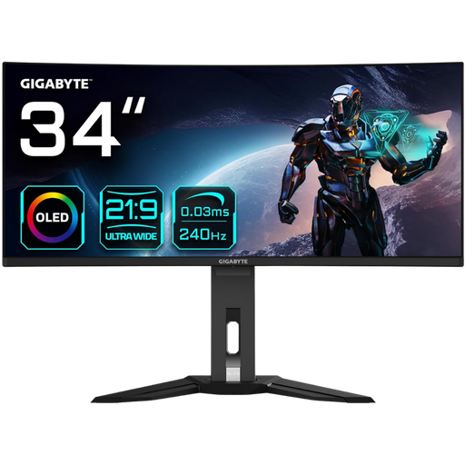 [MO34WQC2] GIGABYTE 34" / 240Hz / WQHD / QD-OLED / Incurvé - Écran PC