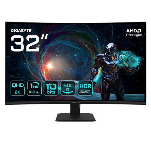 [GS32QCA] GIGABYTE 32" / 180Hz / QHD / VA / Incurvé - Écran PC