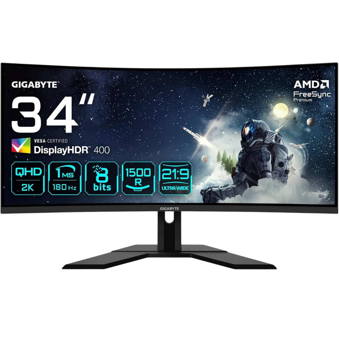 [G34WQCP] GIGABYTE 34"" / 180Hz / WQHD / VA / Incurvé - Écran PC