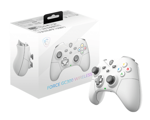 Manette PC sans fil MSI FORCE GC300W blanche