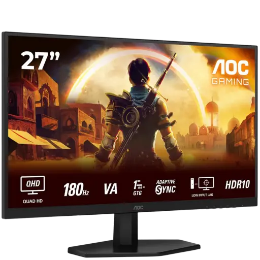 [Q27G42XNE] AOC 27" / 180Hz / QHD / Fast VA / Plat - Écran PC