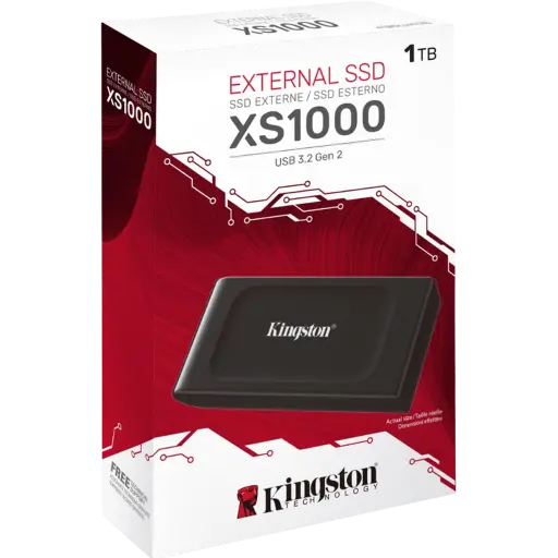 [SXS1000/1000G] KINGSTON XS1000 externe USB 3.2 Gen 2 - 1To - Zwart