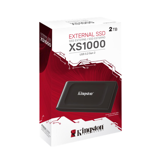 [SXS1000/2000GMG] KINGSTON XS1000 SSD externe USB 3.2 Gen 2 - 2To - Black