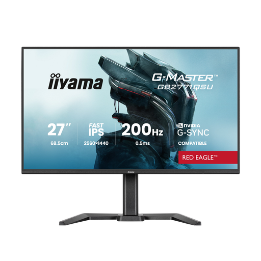 [GB2771QSU-B1] IIyama 27" / 200Hz / WQHD / Fast IPS / Plat - Écran PC