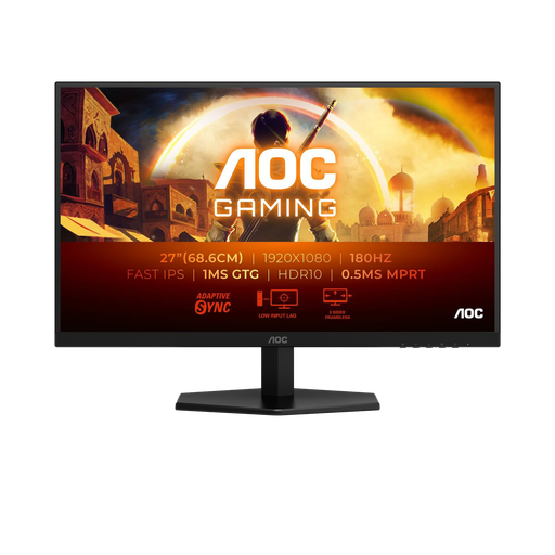 [27G42E] AOC 27" / 180Hz / FHD / Fast IPS / Plat - Écran PC