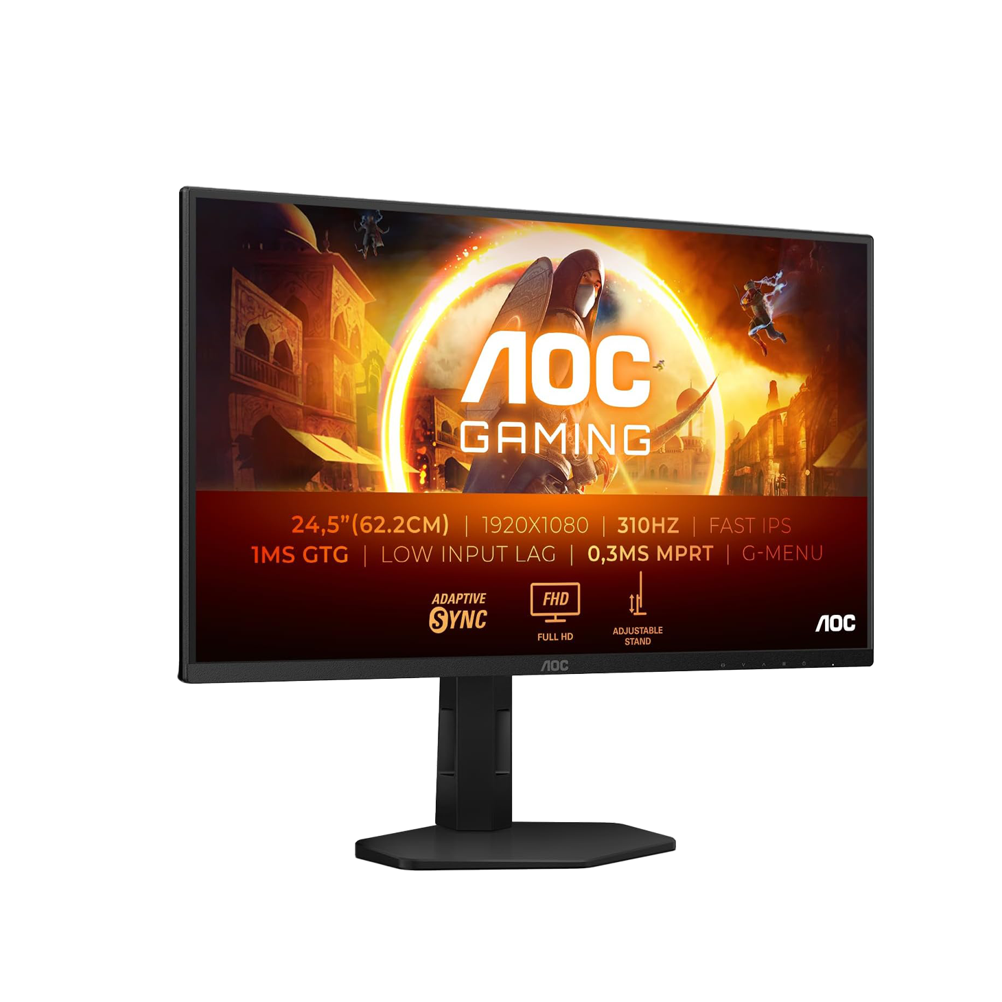 [25G4SXU] AOC 25"" / 300Hz / FHD / Fast IPS / Flat - Écran PC