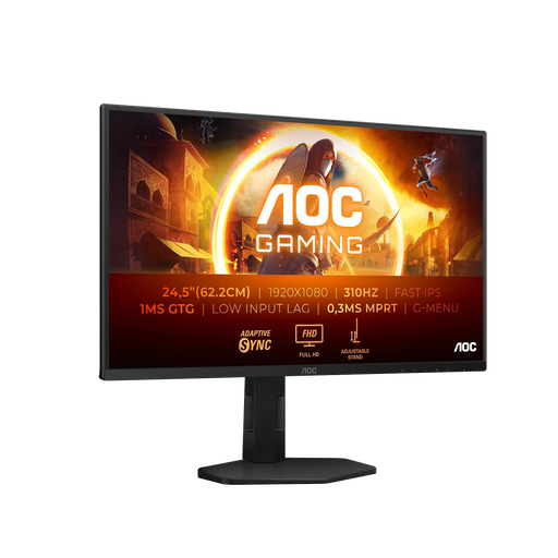 [25G4SXU] AOC 25" / 300Hz / FHD / Fast IPS / plat - Écran PC