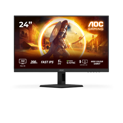 [24G4HRE] AOC G4 24G4HRE. Display diagonal: 60.5 cm (23.8"), Display resolution: 1920 x 1080 pixels, HD type: Full HD, Display technology: LED, Response time: 1 ms,