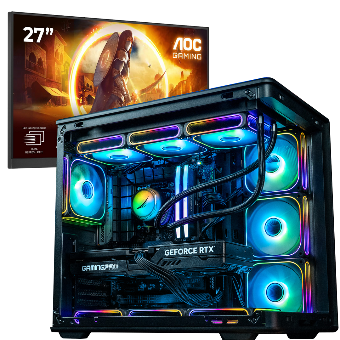 STARTER PACK FLOWUP – PC Rainbow + écran AOC 27"" 160Hz UHD