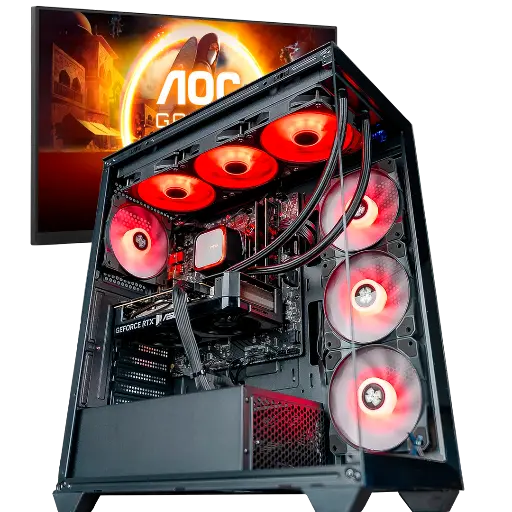 [p] STARTER PACK FLOWUP – PC ANTI-CRISIS + AOC 24" / 180Hz / FHD / IPS / Flat - PC Screen
