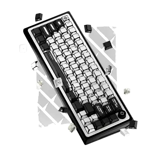 [KB-65-CY-MNW] TRYHARD Magnetic Keyboard 65% - Celshading White