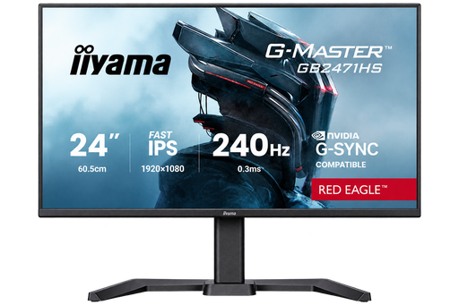 [GB2471HS-B1] IIyama G-Master Red Eagle 24" / 240Hz / FHD / Fast IPS / Plat — pc-scherm