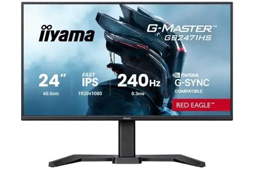 [GB2471HS-B1] IIyama G-Master Red Eagle 24" / 240Hz / FHD / Fast IPS / Plat - Écran PC