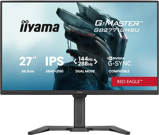 [GB2771UHSU-B1] IIyama G-Master Red Eagle 27" / 144Hz / 4K UHD / Fast IPS / Plat (288Hz in FHD) - Pc-scherm