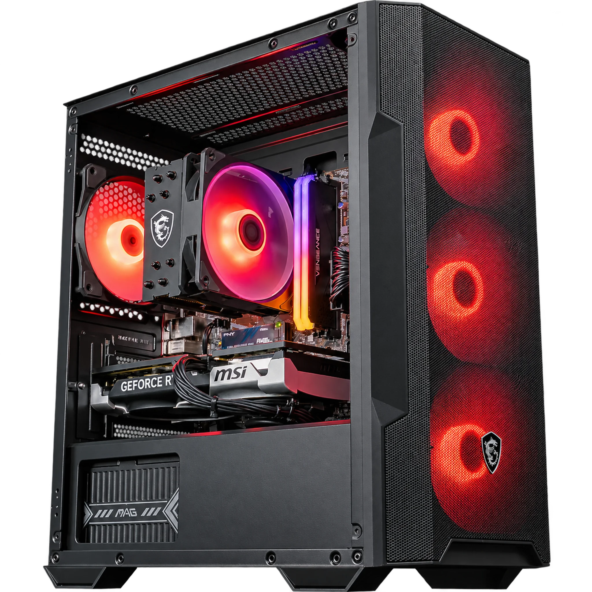 Rampage Gaming PC RTX 5070 - AMD Ryzen 7 5700X | FlowUP
