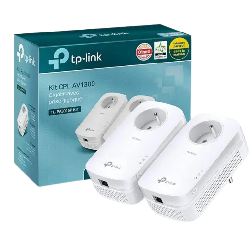 [TL-PA8015P] TP-Link: Kit CPL AV1300 Gigabit avec prise ethernet