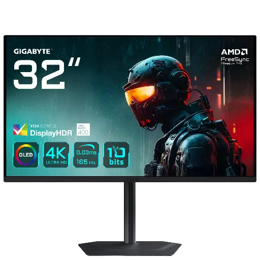 Écran gamer GIGABYTE MO32U 32 pouces 4K QD-OLED 165 Hz