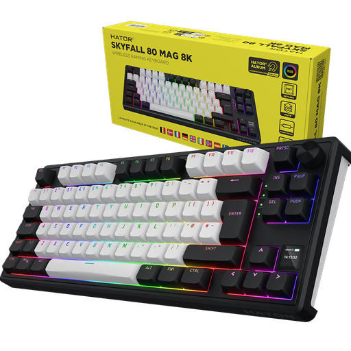Clavier gamer sans fil HATOR Skyfall 80 MAG Ultima 8K noir