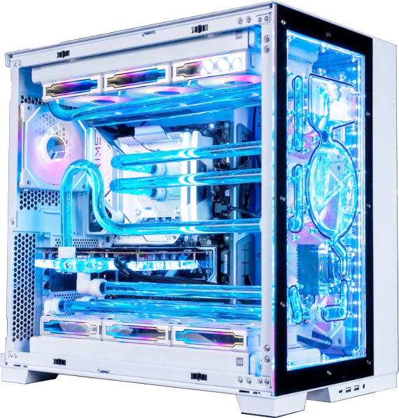 PC Frost Lian Li O11 EVO GEFORCE RTX® 4080 FlowUP Boutique PC gamer